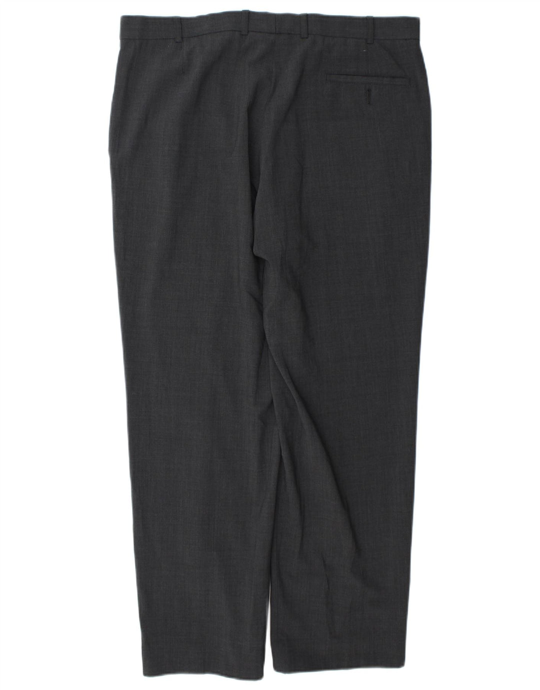 Marks & Spencer Pantalón de traje entallado para hombre W38 L31 Poliéster gris