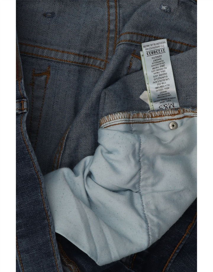 Marks & Spencer Vaqueros rectos para hombre W40 L29 Algodón azul