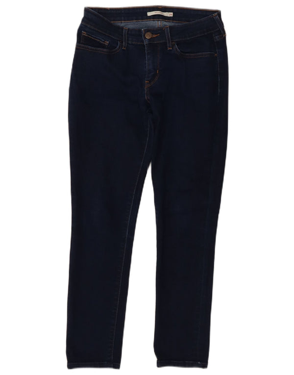 Levi's Jeans Ajustados 711 Para Mujer W28 L26 Algodón Azul Marino