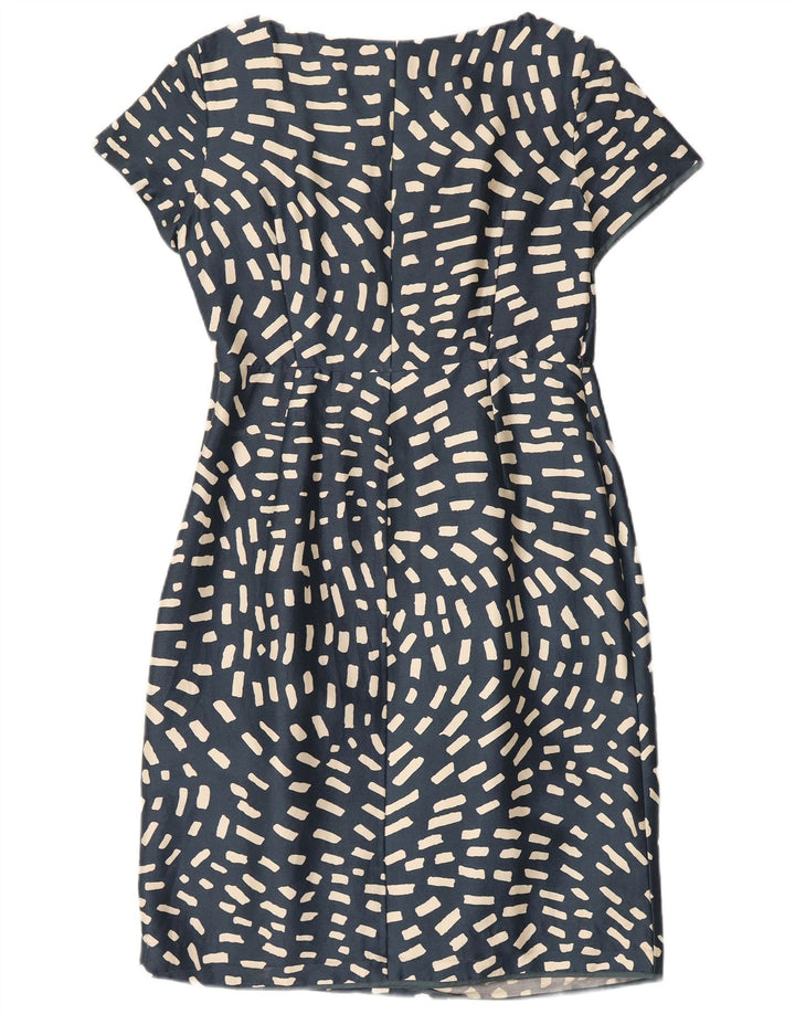 Fenn Wright Manson Vestido tubo para mujer Reino Unido 44 Seda geométrica azul medio