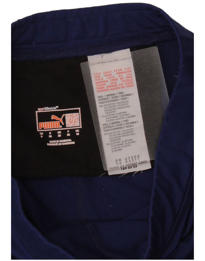 Puma Leggings Capri para Mujer UK 10 Small Azul Marino Poliéster