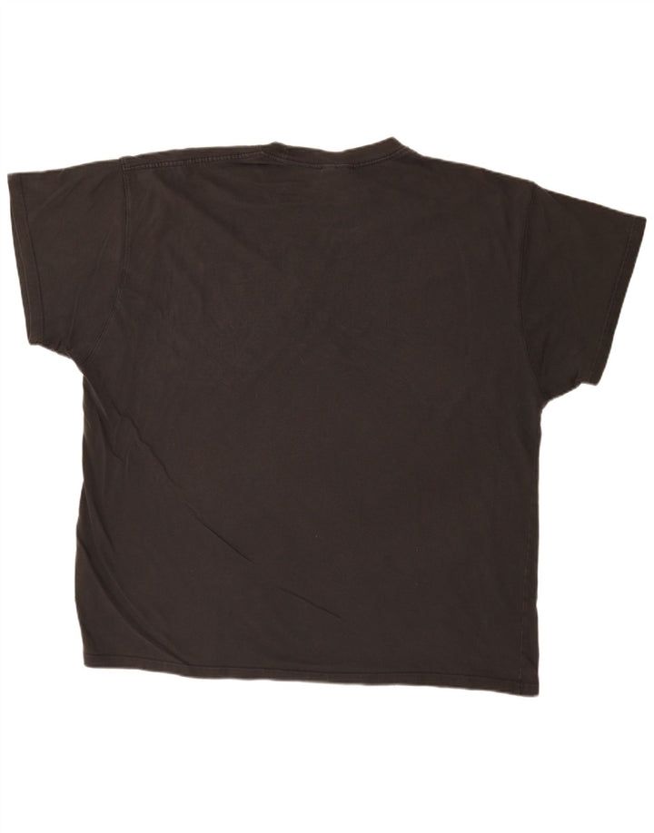 NIKE Camiseta holgada para hombre con gráfico, talla 2XL, algodón negro