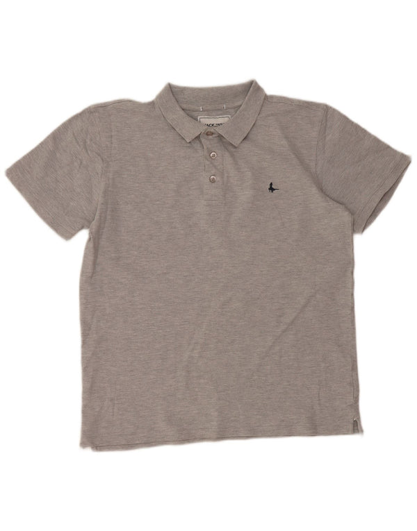 Jack Wills Polo para mujer UK 44 Grande Gris Algodón