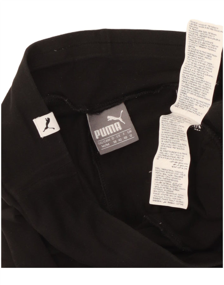 Puma Leggings gráficos para mujer UK 12 Mediano Negro Algodón