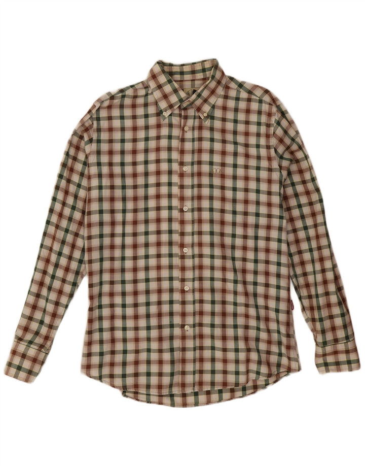 Americanino Camisa Hombre Grande Cuadros Multicolor Algodón