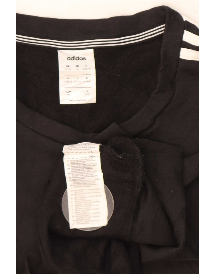 Adidas Mujer Climalite Sudadera Jumper UK 12/14 Mediano Negro Poliéster