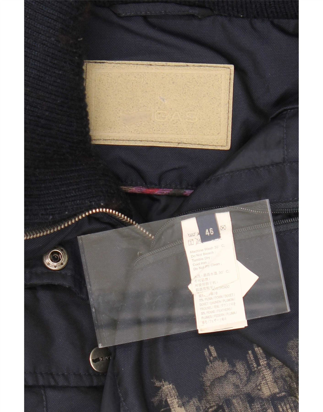Chaqueta bomber con capucha para mujer Gas IT 46 Large Poliamida azul marino