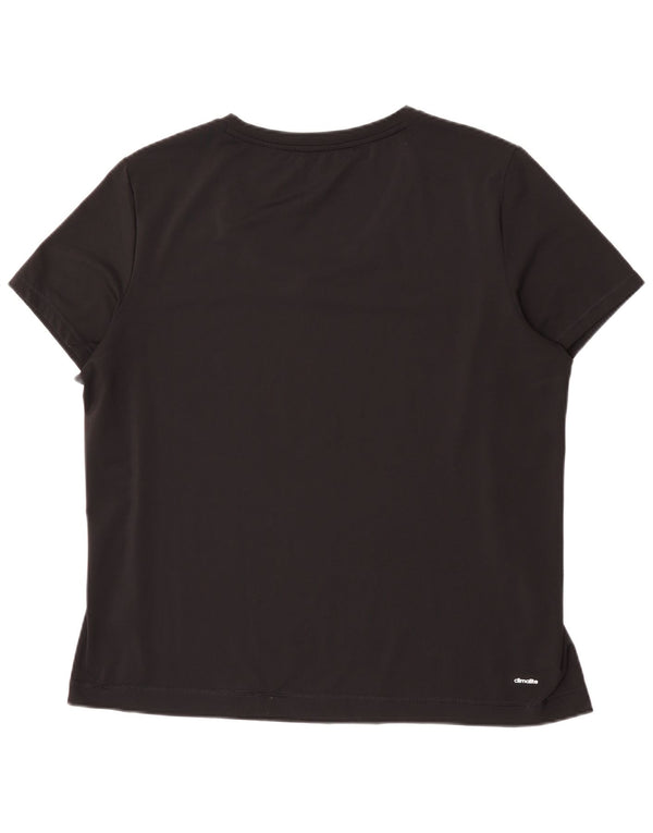 Adidas Mujer Climalite Camiseta Top UK 24/26 2XL Negro