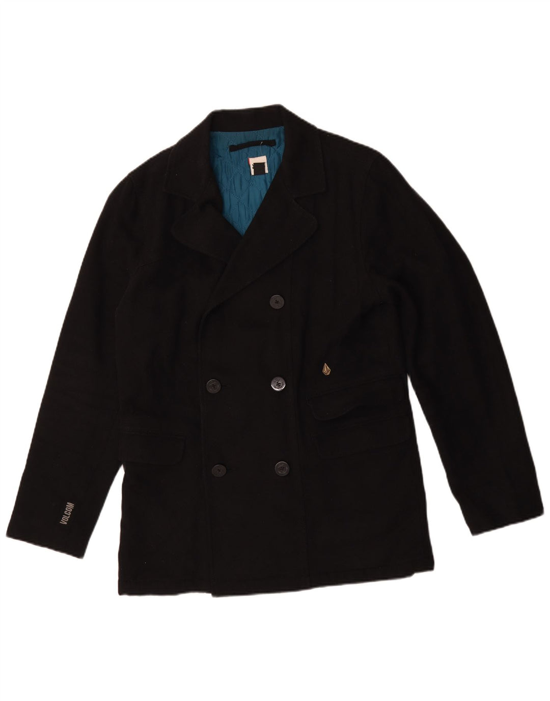 Volcom Chaquetón para hombre UK 38 Mediano Algodón negro