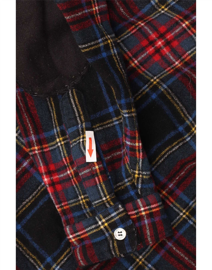 Camisa de franela para hombre Club Room Lana a cuadros multicolor grande
