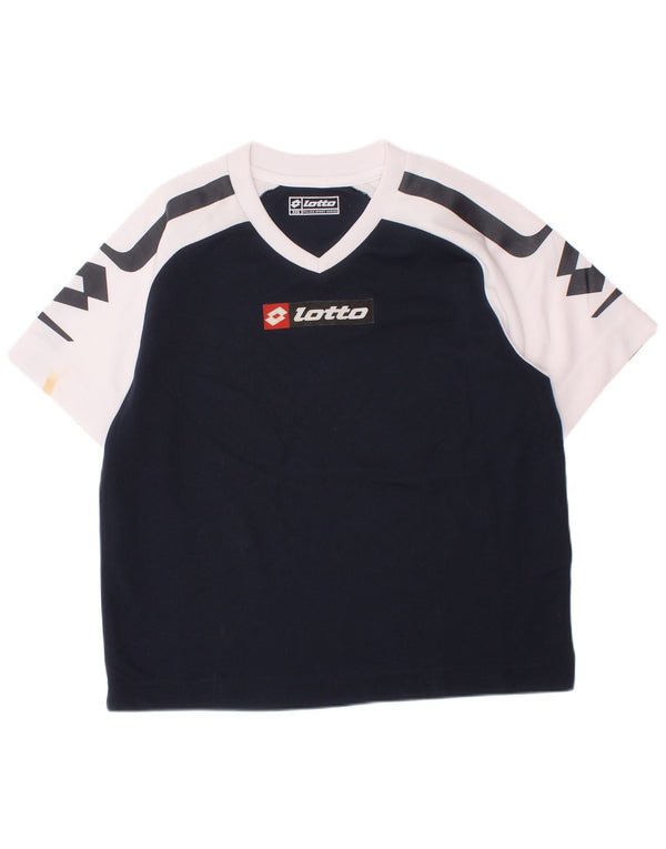 LOTTO Camiseta gráfica para niño 5-6 años 2XS Azul marino Colorblock