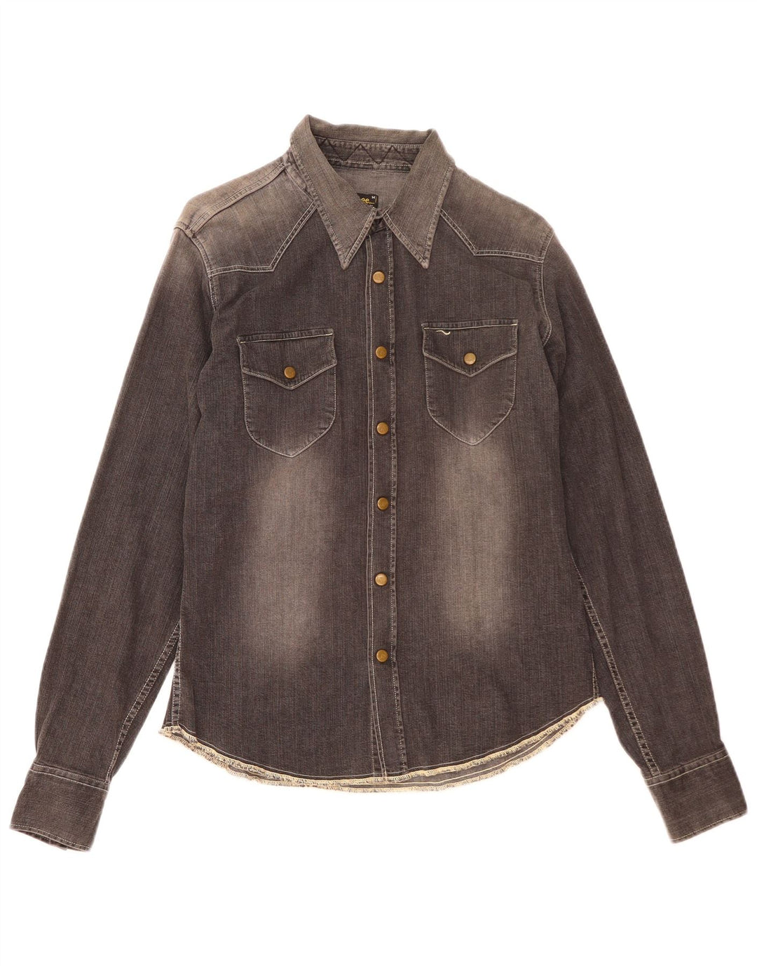 Camisa Vaquera Lee De Algodón Gris Medio |