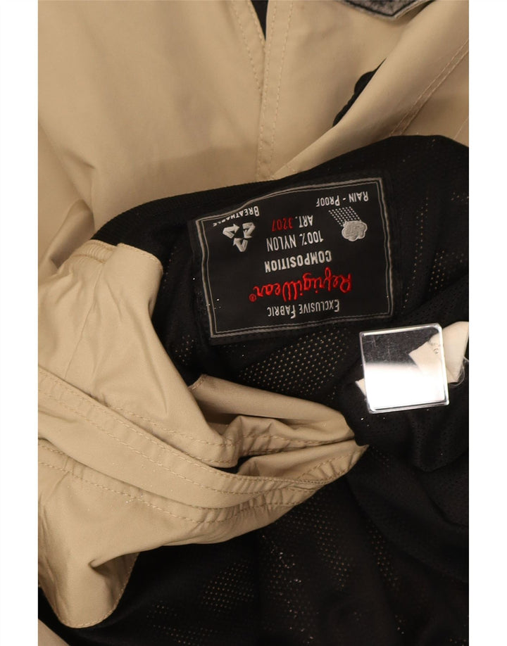 Refrigiwear Chaqueta impermeable bomber para hombre UK 42 2XL Bloque de color beige
