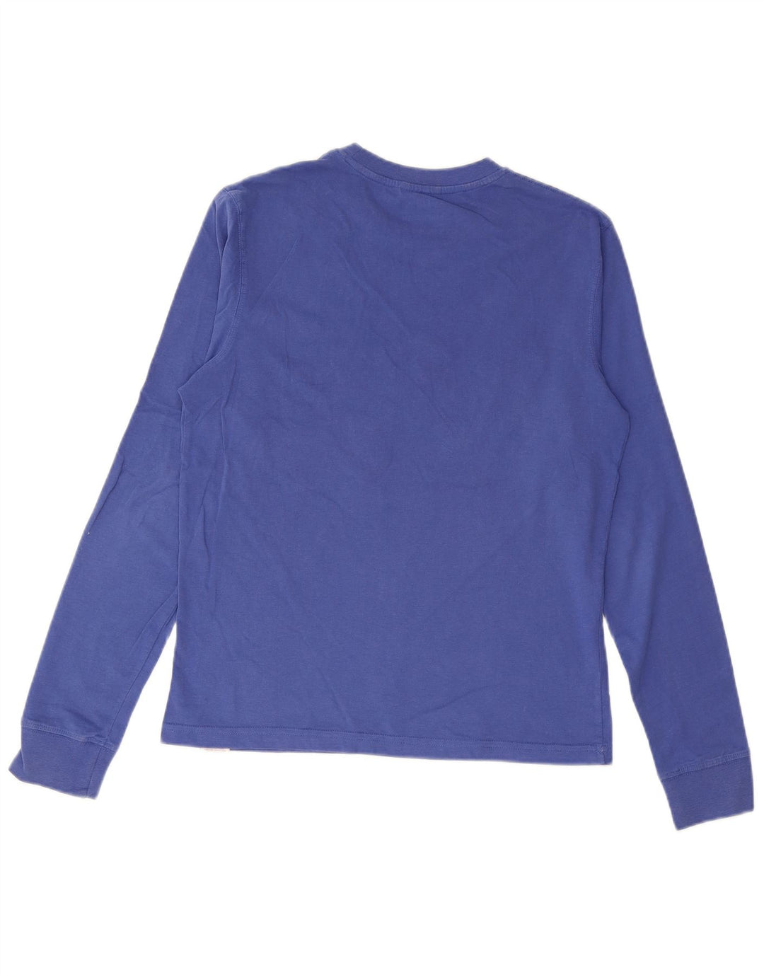 CARRERA Top gráfico de la ciudad de Nueva York para hombre Manga larga Algodón azul pequeño