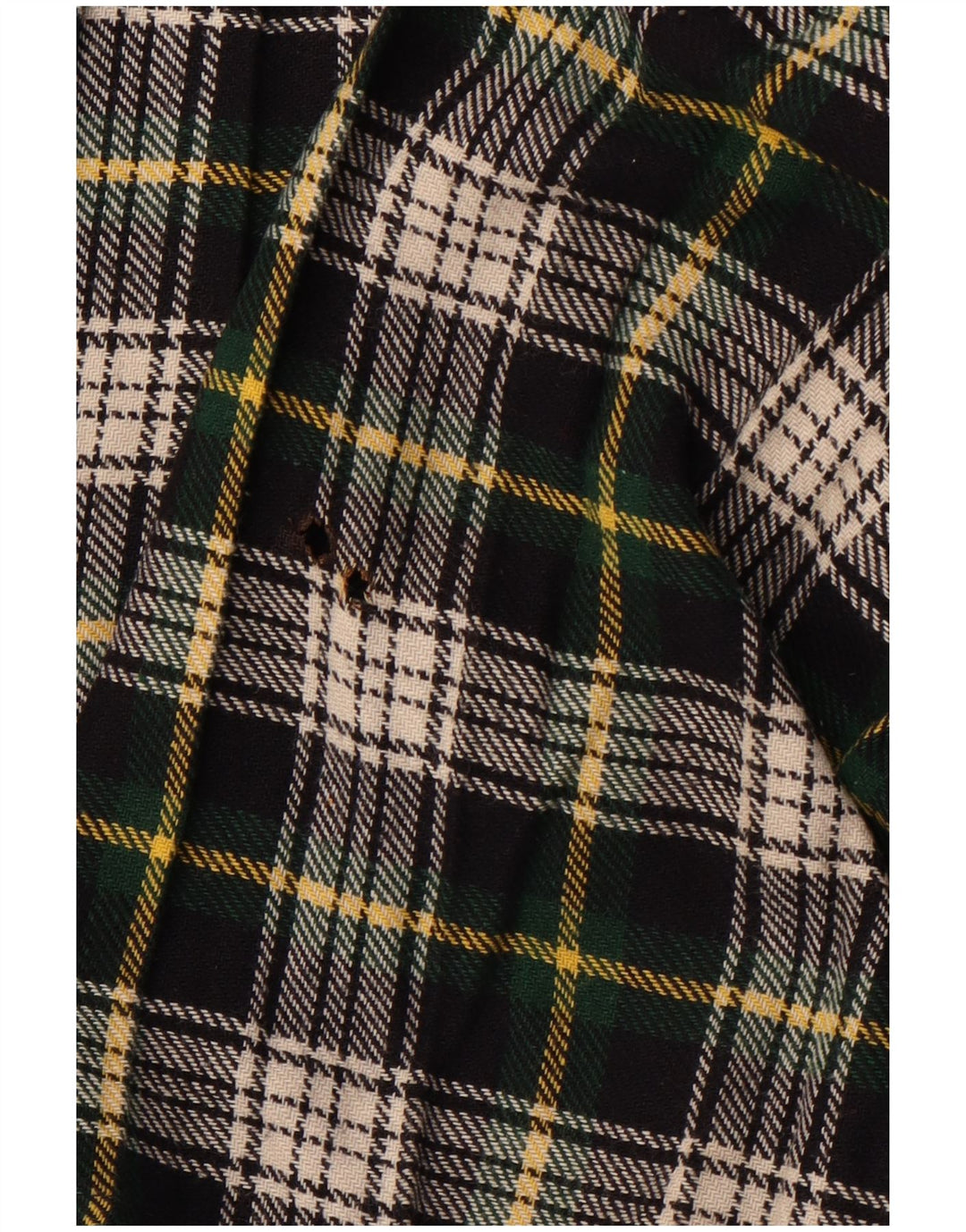 VINTAGE Falda cruzada para mujer W26 Pequeño cuadro verde