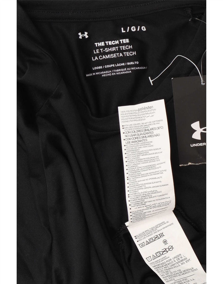 Under Armour Camiseta para hombre Top Large Poliéster negro