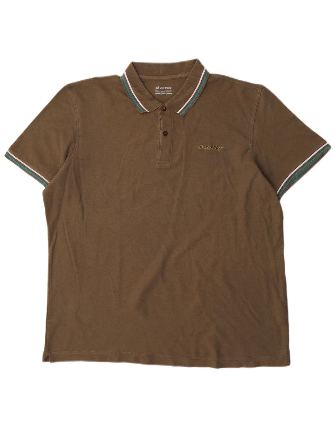 Lotto Polo Hombre XL Caqui Algodón
