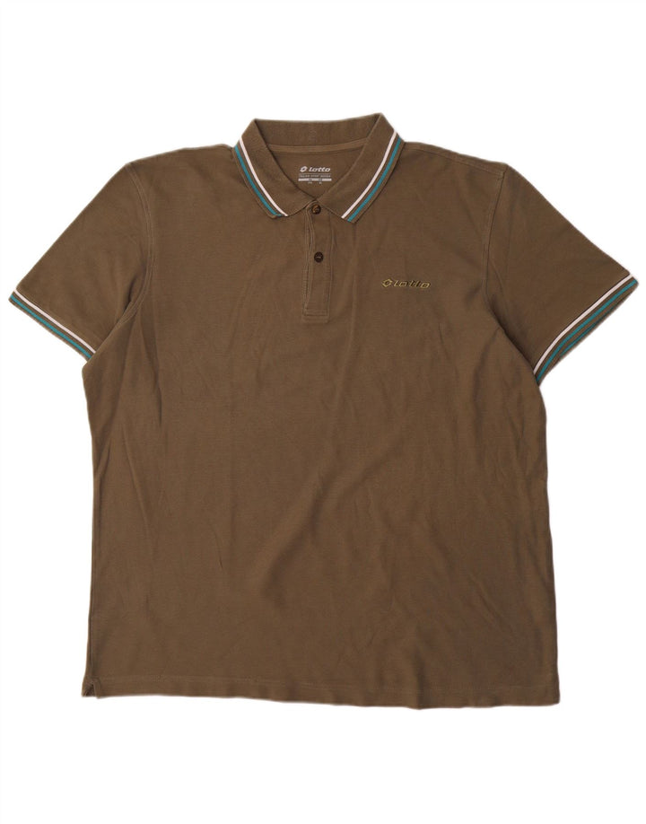 Lotto Polo Hombre XL Caqui Algodón