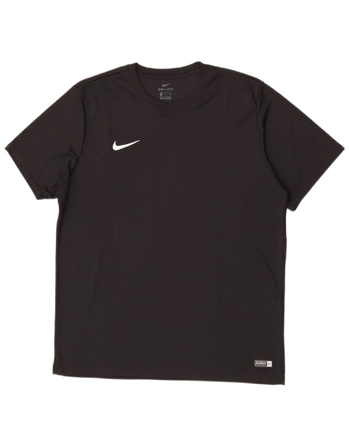 Nike Camiseta Dri Fit para Hombre Top 2XL Negro