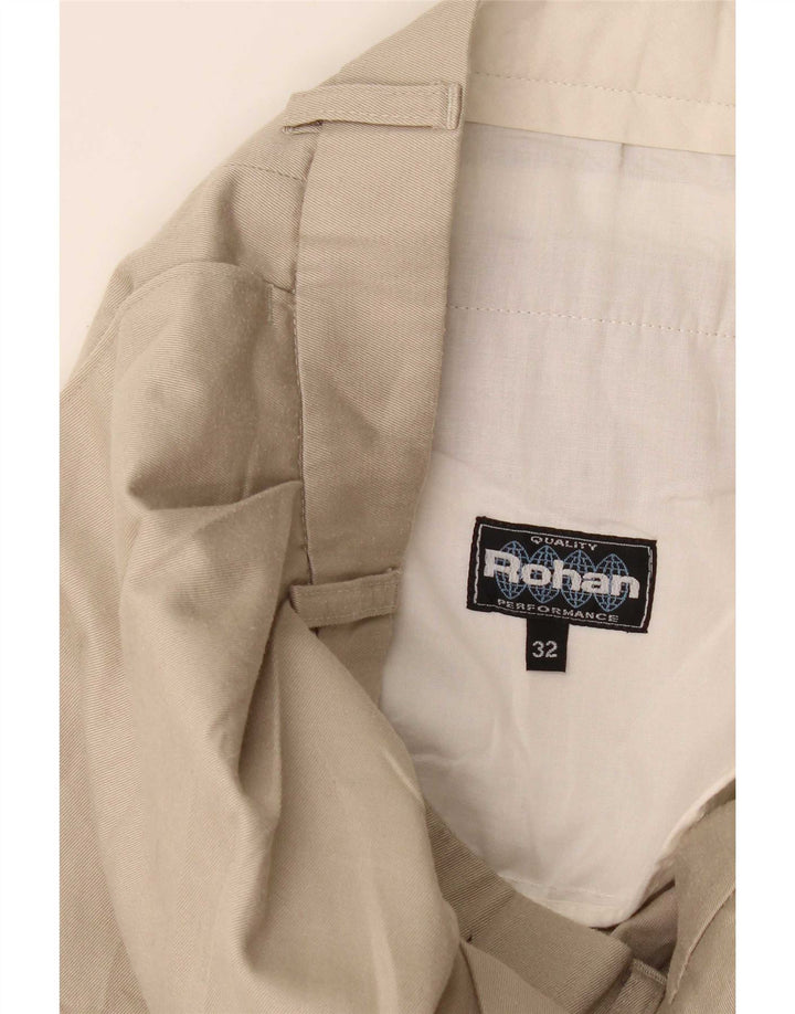 Rohan - Pantalón de traje con pinzas para hombre W32 L28 Beige