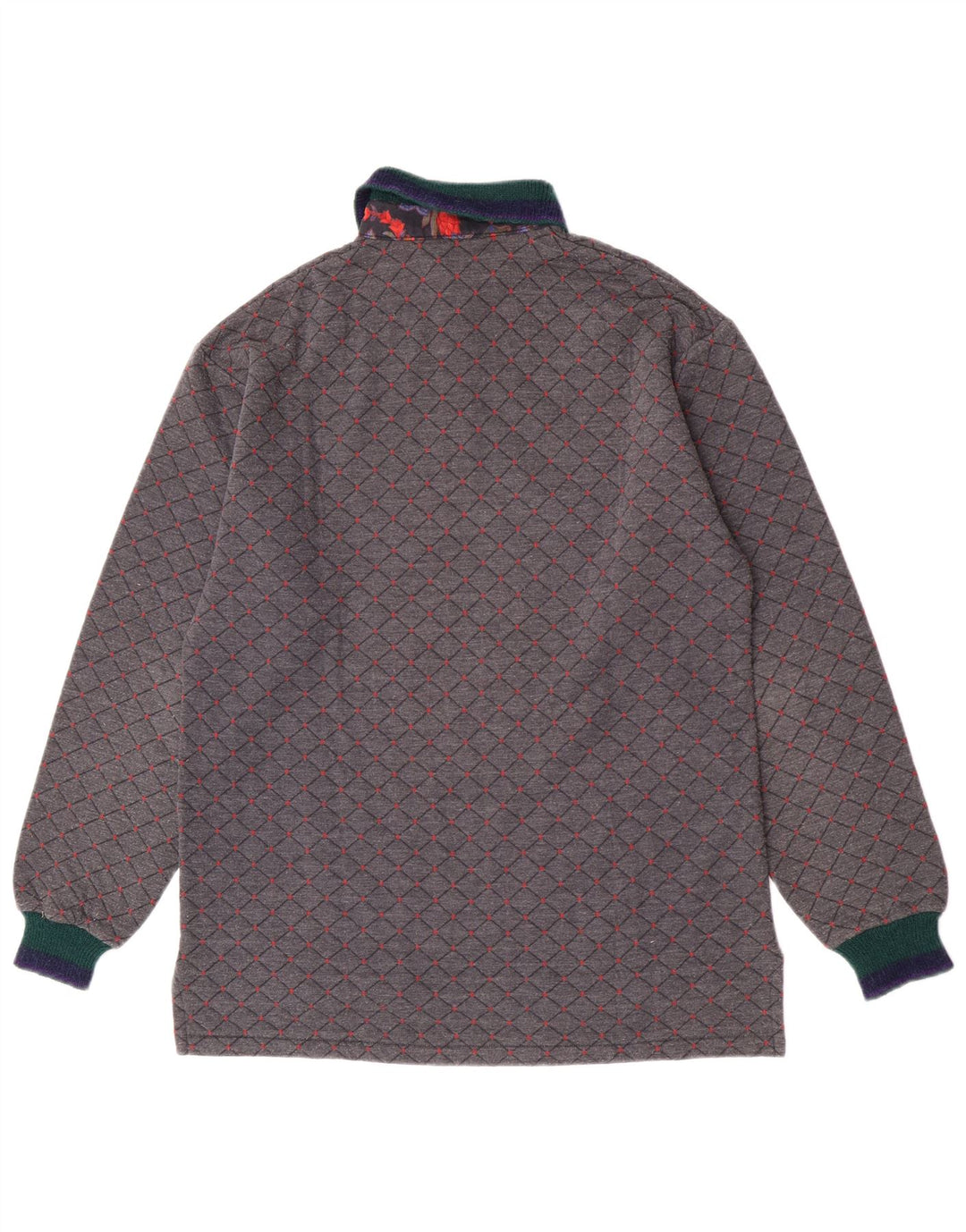 Johnny Lambs Polo de rugby para hombre IT 50 gris medio Argyle/diamante