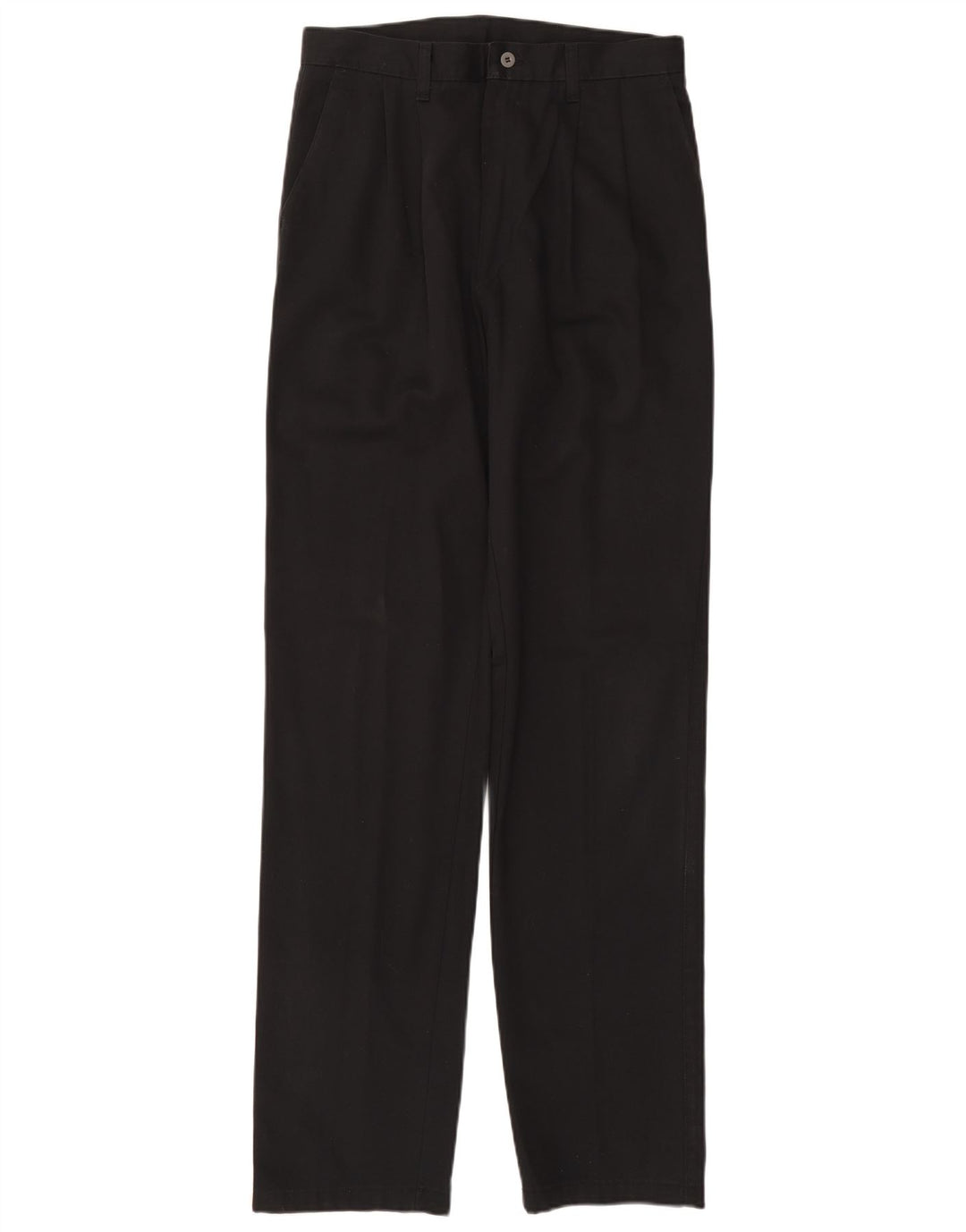 Wrangler Pantalón chino con pinzas para hombre W32 L36 Algodón negro