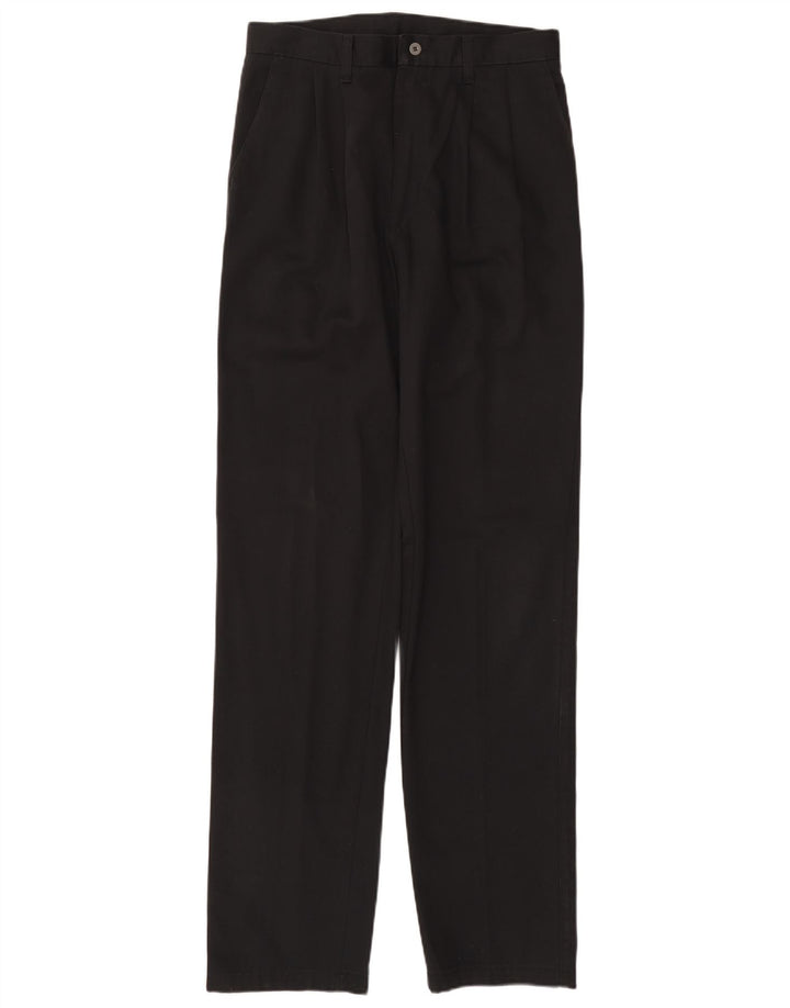 Wrangler Pantalón chino con pinzas para hombre W32 L36 Algodón negro