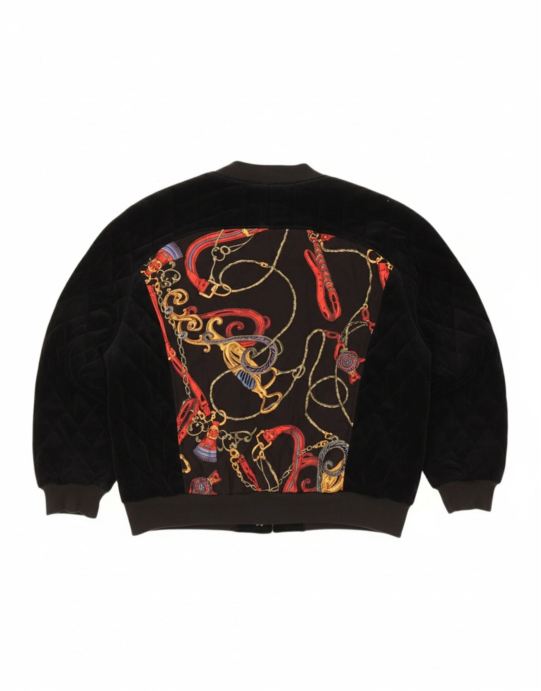 LOTZ Womens Oversized Abstract Pattern Quilted Jacket UK 18 XL Black