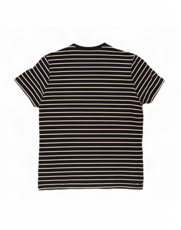 Jack Wills Camiseta de corte clásico para hombre Top pequeño de algodón a rayas azul marino