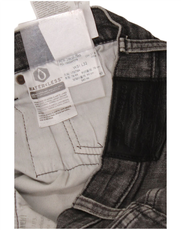 LEVI'S Vaqueros ajustados para hombre W31 L32 Algodón gris
