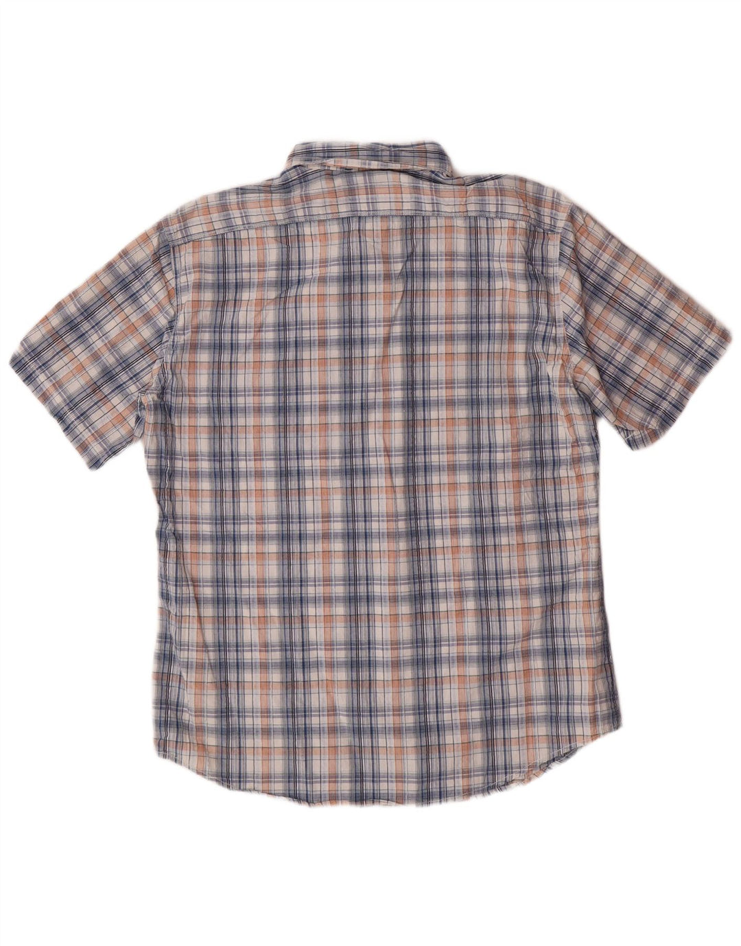 EDDIE BAUER Camisa de manga corta de corte clásico para hombre Cuadros medianos multicolores