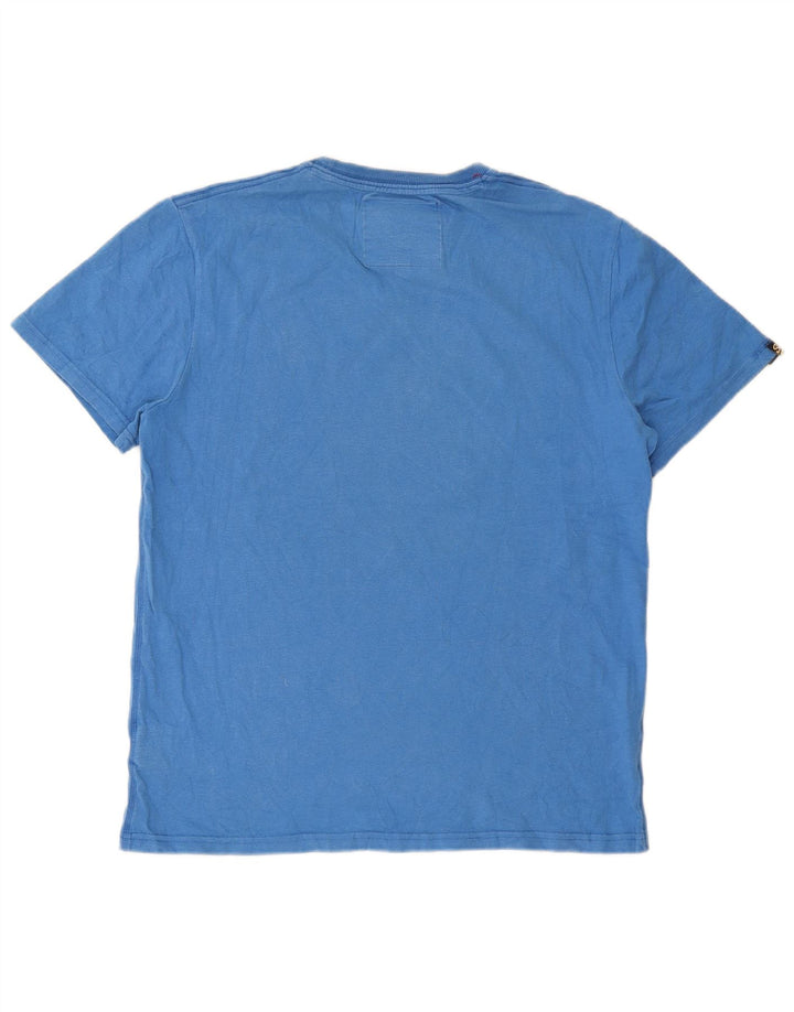 Superdry Camiseta gráfica para hombre Top 2XL Algodón azul