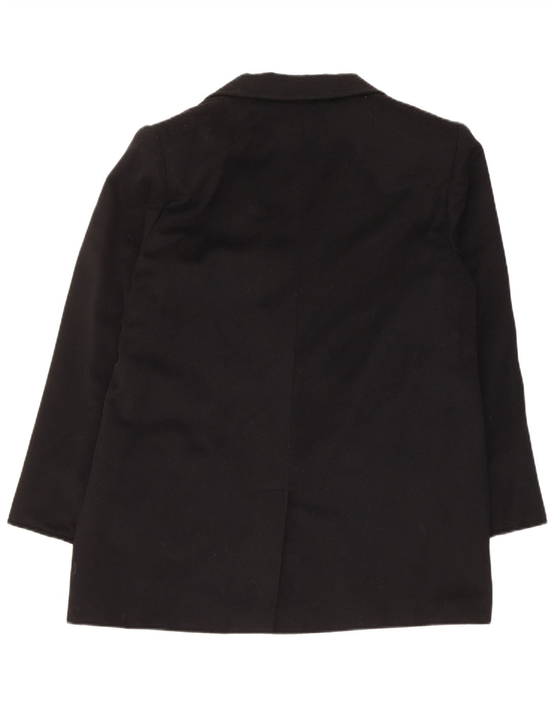 Marina Rinaldi Chaqueta Blazer de 2 Botones para Mujer Talla 21 Mediana Lana Negra
