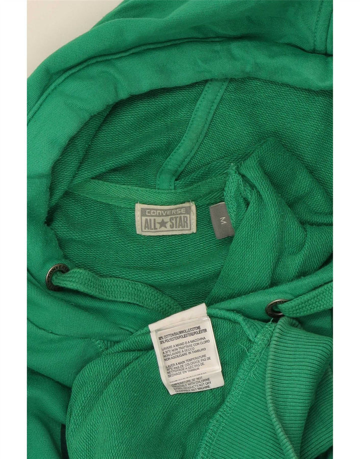 Converse Hombre Sudadera Con Capucha Gráfica Jersey De Algodón Verde Medio