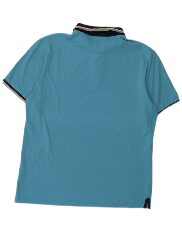 Champion Polo Herritage Fit para hombre, talla 2XL, algodón con bloques de color azul