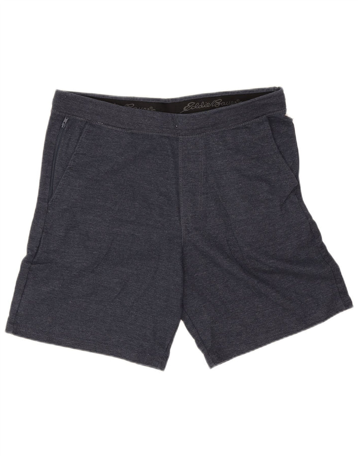 Eddie Bauer Pantalones cortos deportivos para hombre grande azul marino algodón