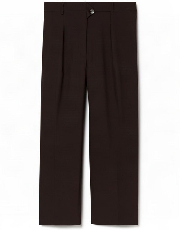 Zara Pantalón casual de pierna ancha y cintura alta para mujer 2XL W34 L27 Negro