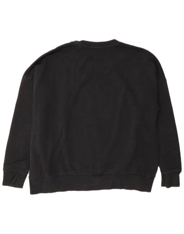 Adidas Mujer Graphic Sudadera Jumper UK 20/22 XL Negro Algodón