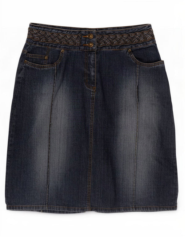Falda vaquera para mujer Bay UK 14 Large W32 Algodón azul