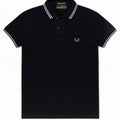 Polo Fred Perry Hombre Pequeño Algodón Azul Marino