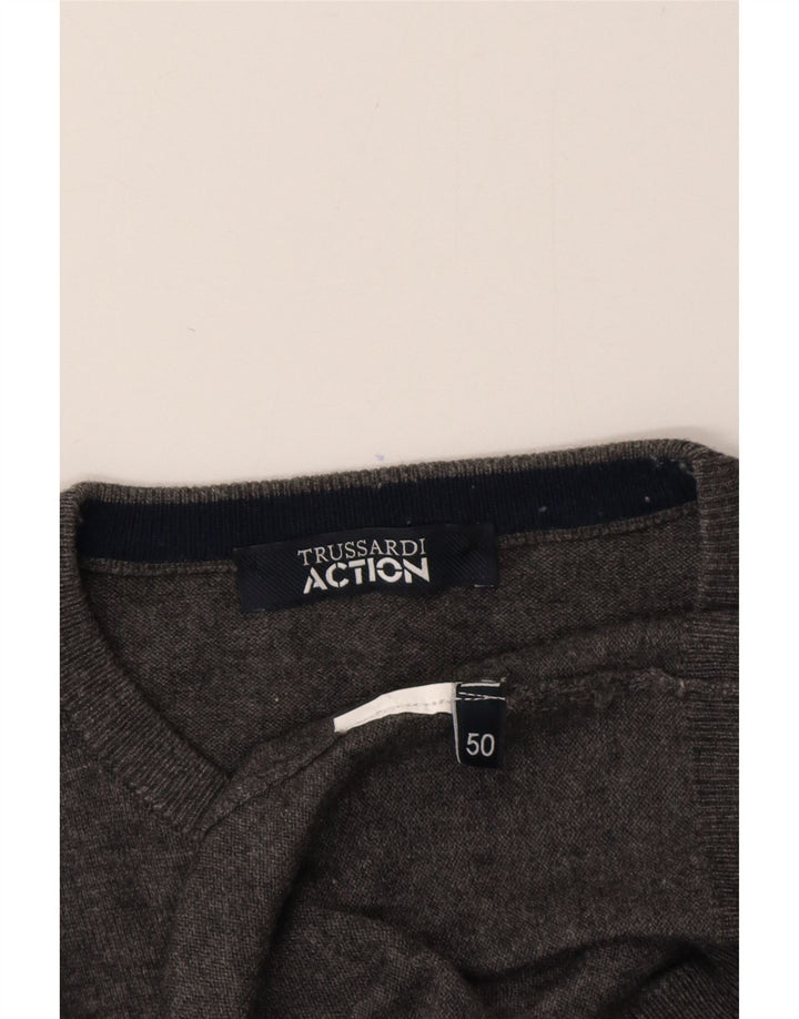 Trussardi Jersey De Cuello Redondo IT 50 Gris Medio