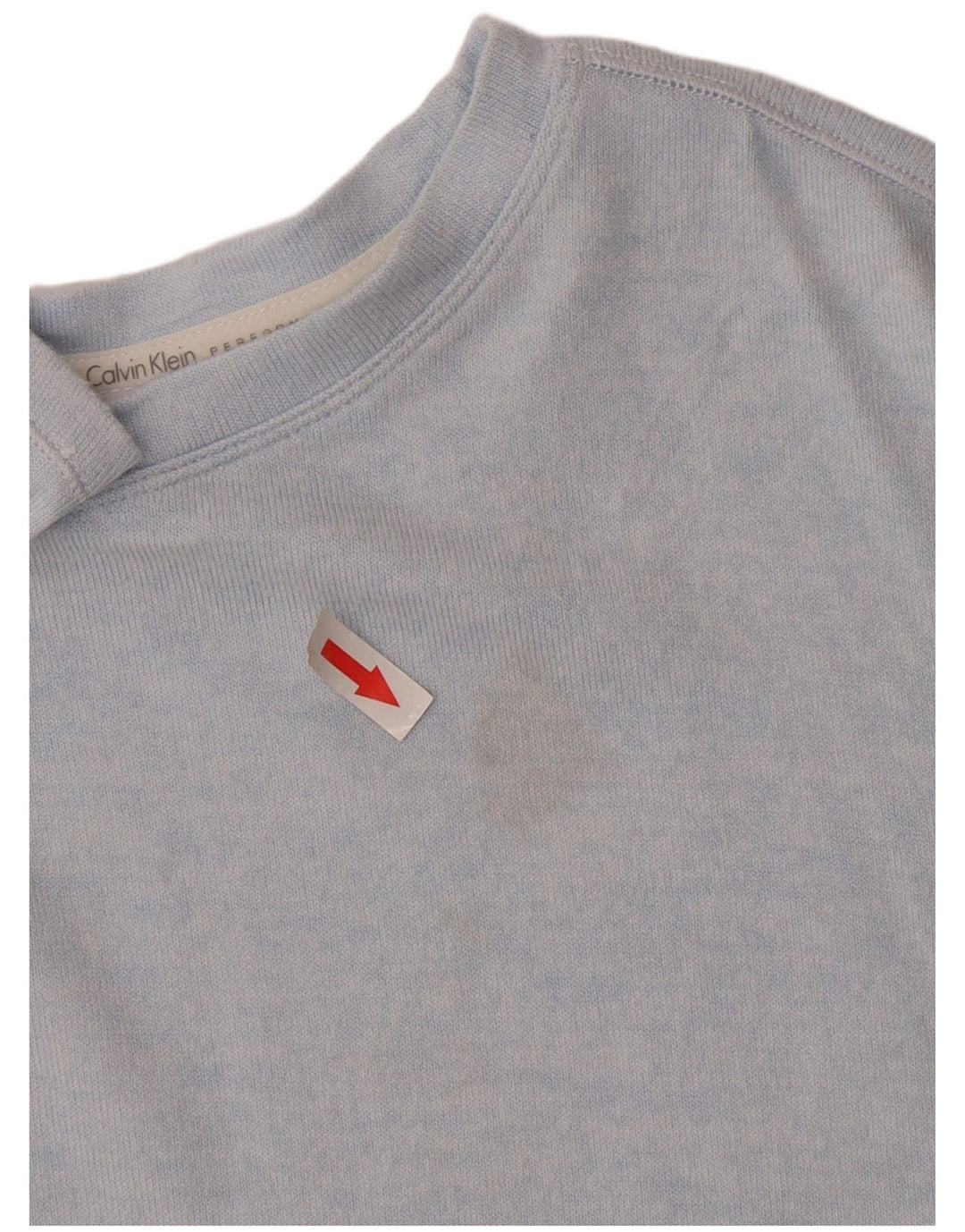 Calvin Klein Top extragrande para mujer, manga 3/4, UK 18 XL, viscosa azul