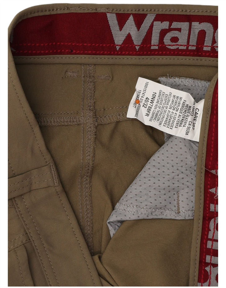 WRANGLER Pantalón cargo recto para hombre W40 L32 Nylon caqui