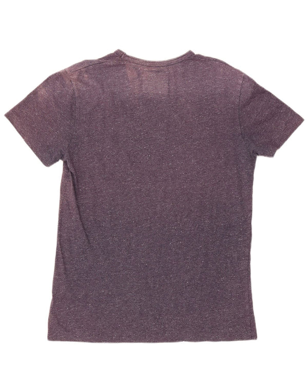 SUPERDRY Camiseta con gráfico Riders para mujer UK 40 XL Algodón moteado morado