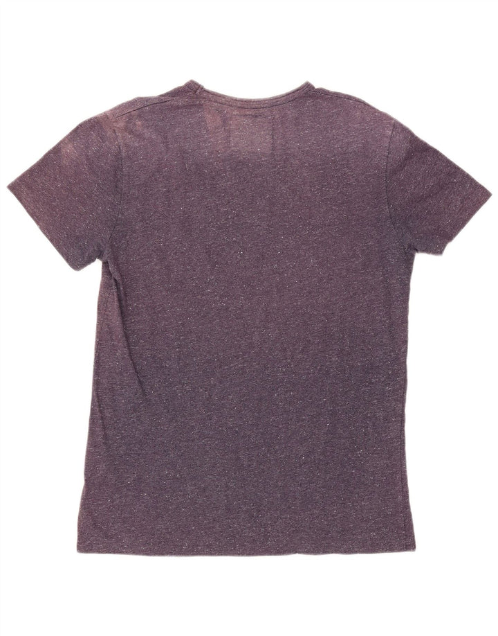 SUPERDRY Camiseta con gráfico Riders para mujer UK 40 XL Algodón moteado morado