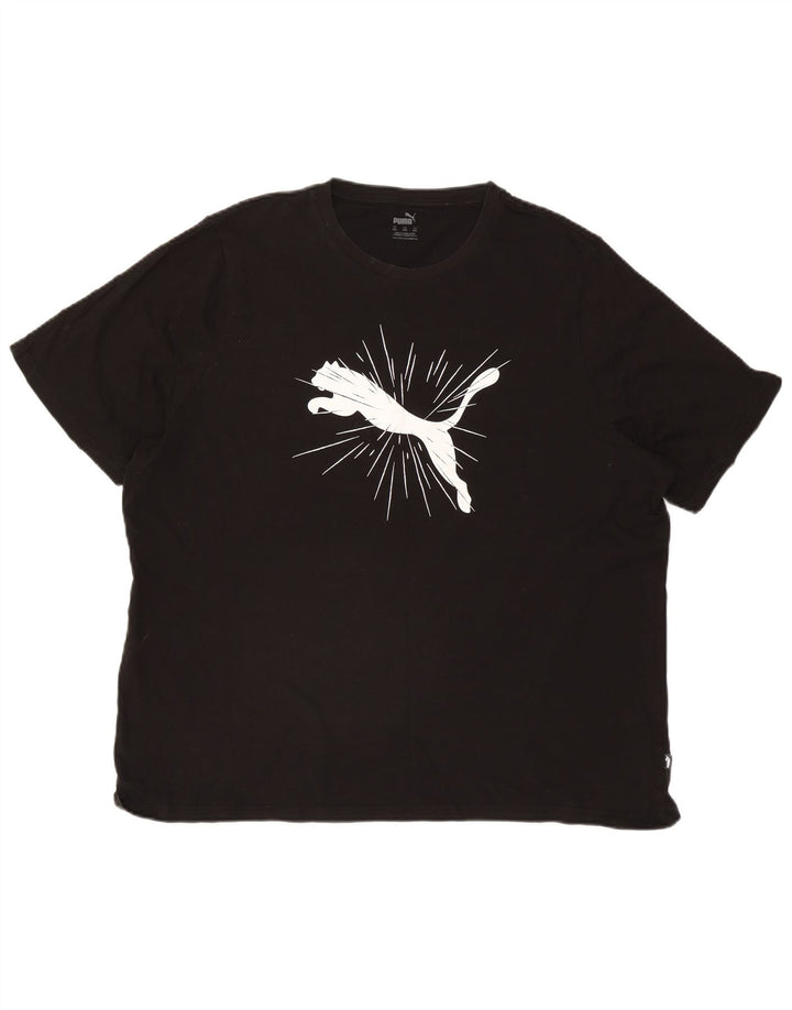 Puma Camiseta gráfica para hombre Top 2XL Negro