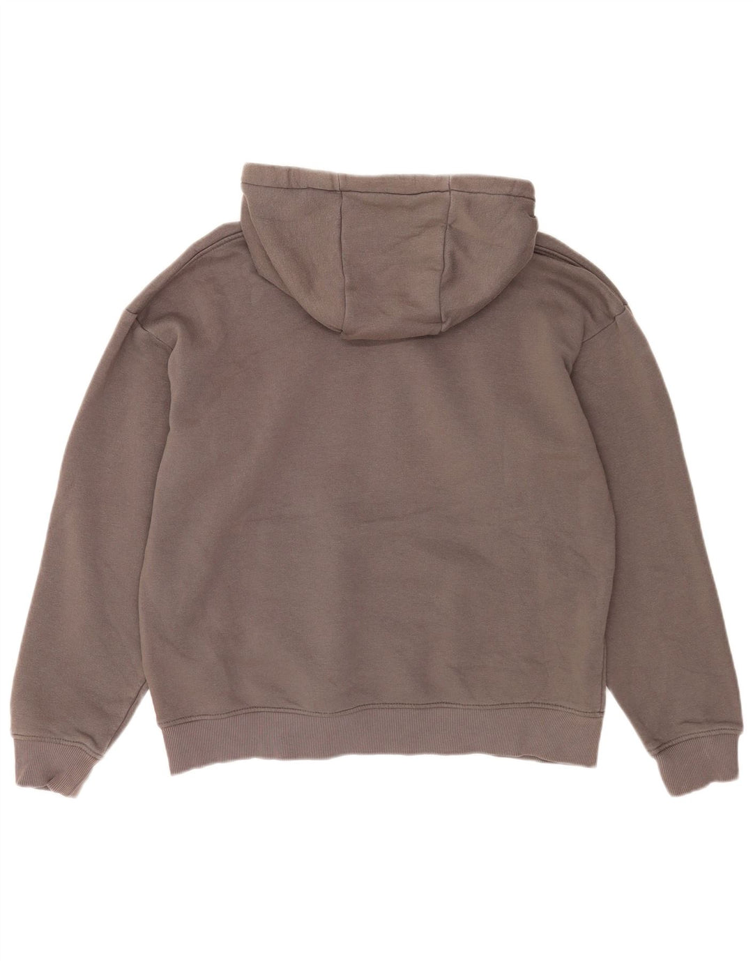 Zara Hombre Sudadera Con Capucha Jersey Grande Gris Algodón