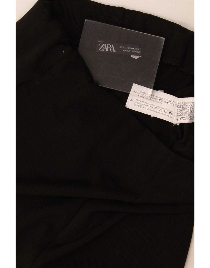 Zara Leggings Mujer UK 40 Mediano Poliéster Negro