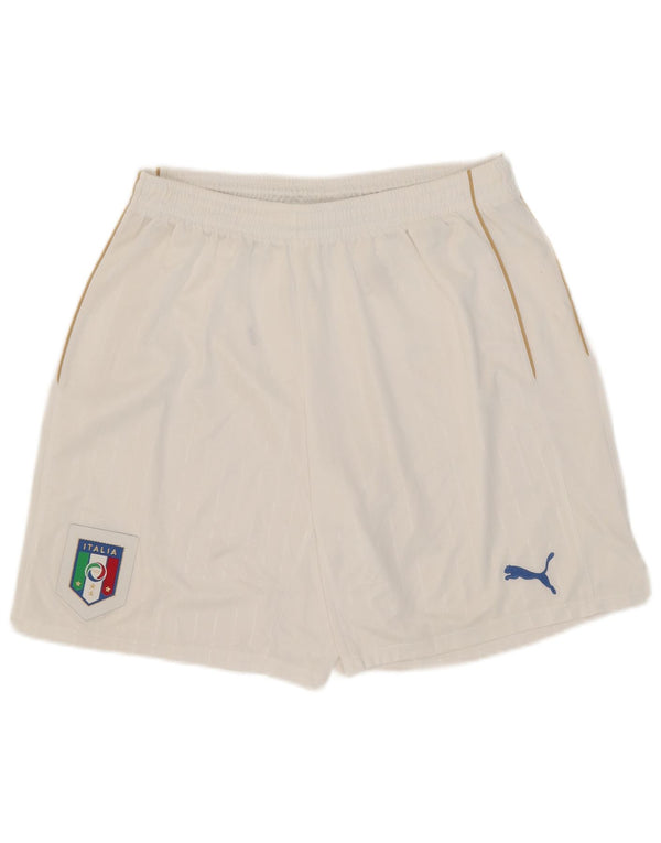 Puma Hombre Italia Sport Shorts XL Blanco