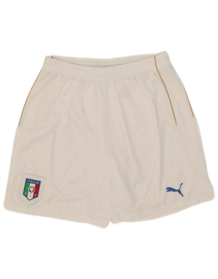 Puma Hombre Italia Sport Shorts XL Blanco